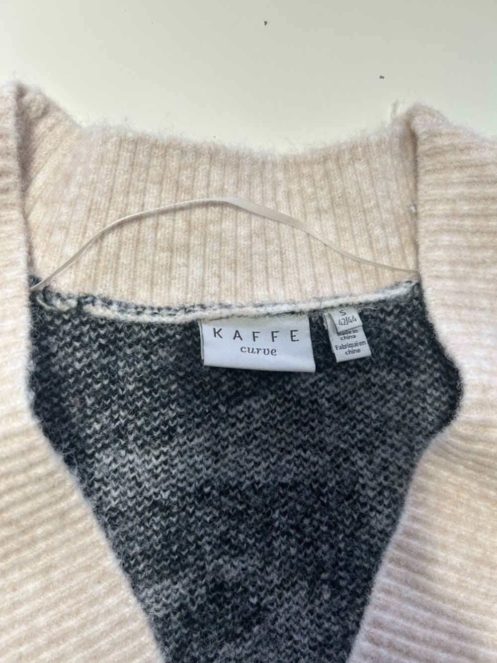 Zebra-Print Button Front Cardigan in Black & Cream - Picture 2 of 5